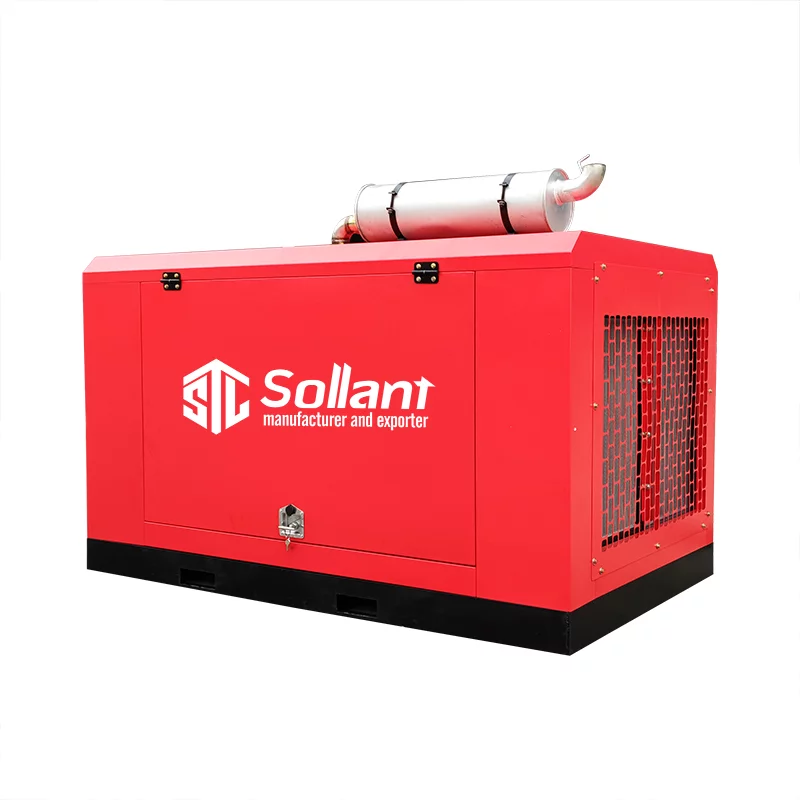 Stationary Compressors, Diesel engine compressor, Stationary Diesel Engine Driven Screw Air Compressor