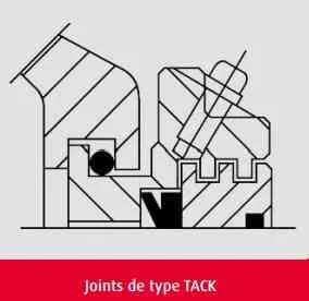 Joint taconite pour palier fonte 2 parties type TACK