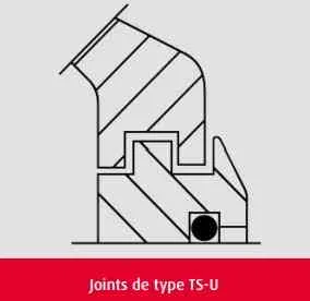 Joint labyrinthe pour palier fonte 2 parties type TS-U 