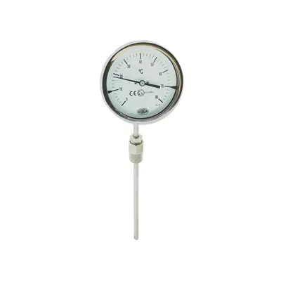 Thermomètre bimétallique Ø150 Orientable Tout Inox (Réf. 270 250)