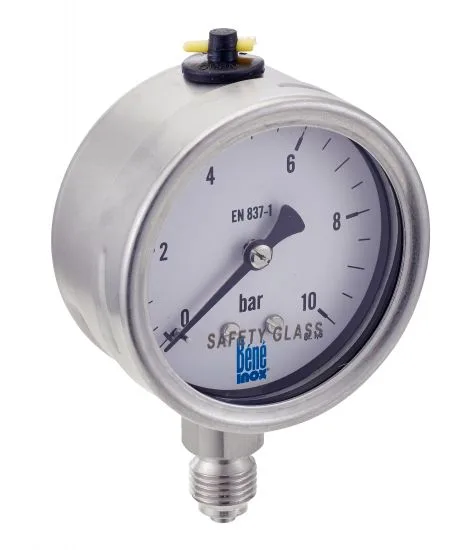 Manomètre à tube Vertical Tout Inox Ø63 (Réf. 270 050)
