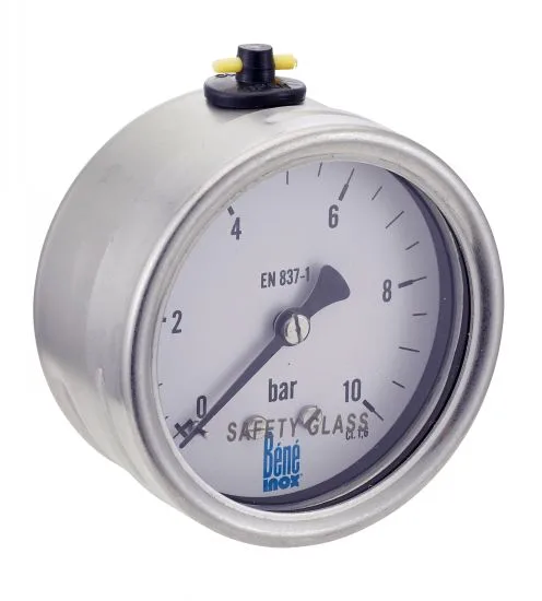 Manomètre à tube Axial Tout Inox Ø63 (Réf. 270 060)