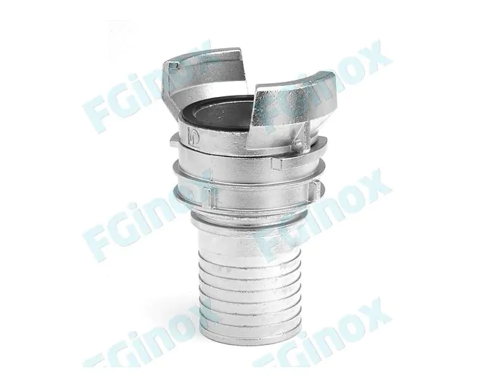 Raccord sym. à douille annelée réduite à verrou Aluminium (Réf. 907 060)