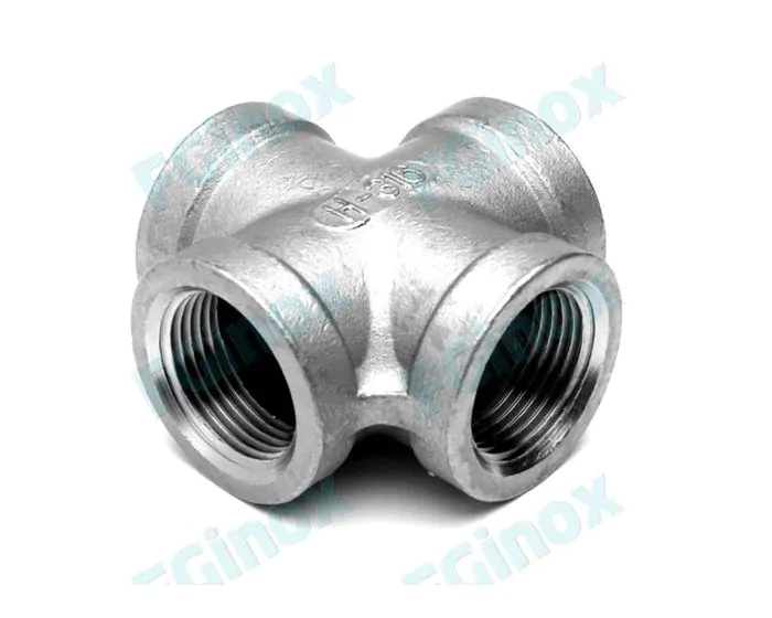 Croix FFFF filetée — Inox (Réf. 905 285)