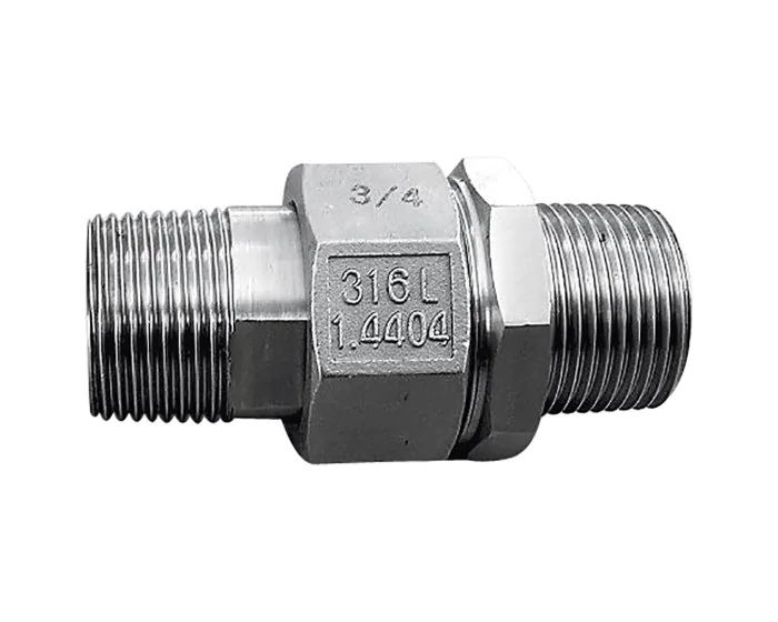 Raccord union MM fileté — Inox (Réf. 906 015)