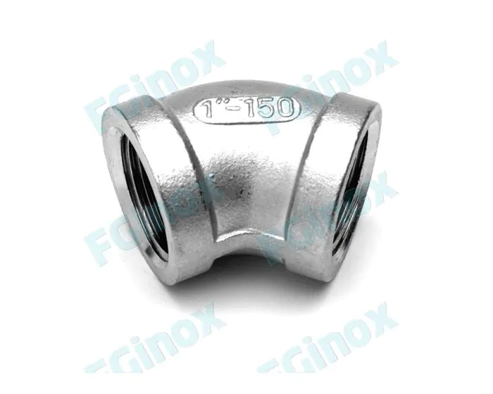 Coude 45 FF taraudé — Inox (Réf. 906 215)