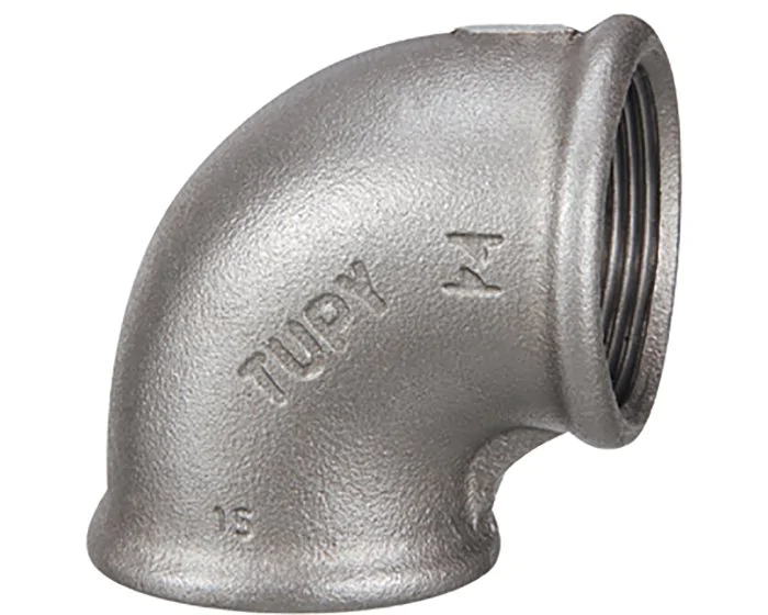 Coude 90 FF fileté — Acier (Réf. 906 240)