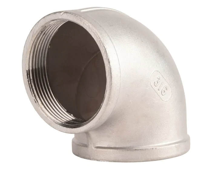 Coude 90 FF fileté — Inox (Réf. 906 245)