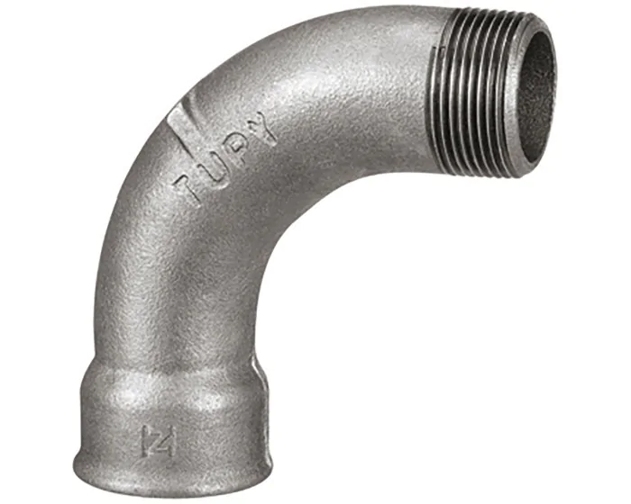 Coude Acier 90 MF fileté (Réf. 906 230)
