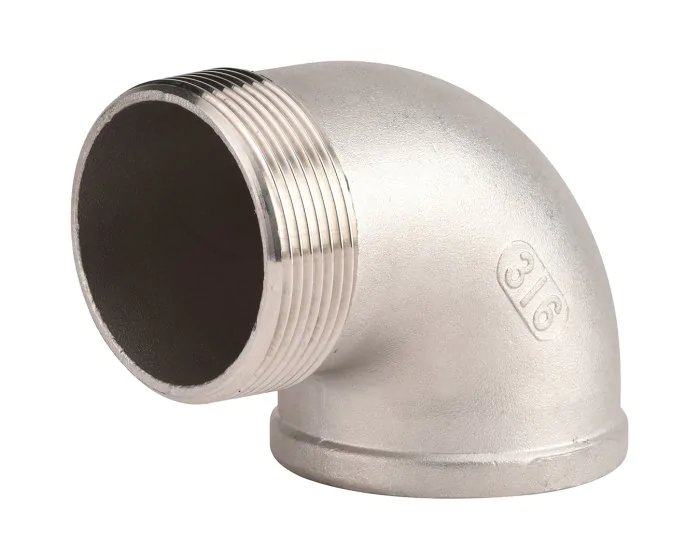 Coude 90 MF fileté — Inox (Réf. 906 235)