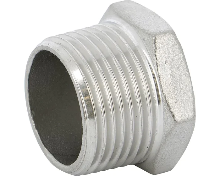 Bouchon M creux 6 pans tête ronde — Inox (Réf. 906 625)