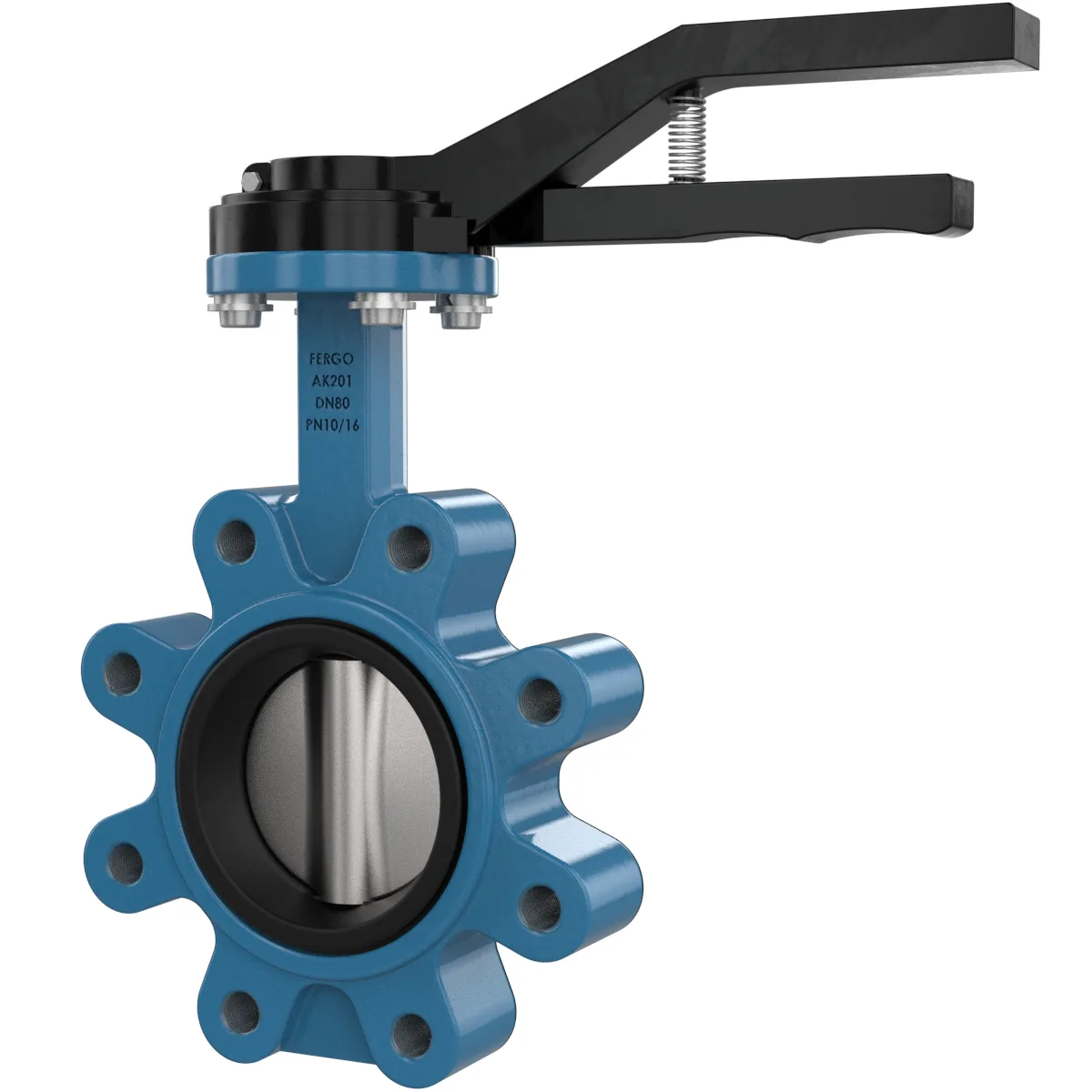 Vanne papillon Lug Fonte/Inox NBR