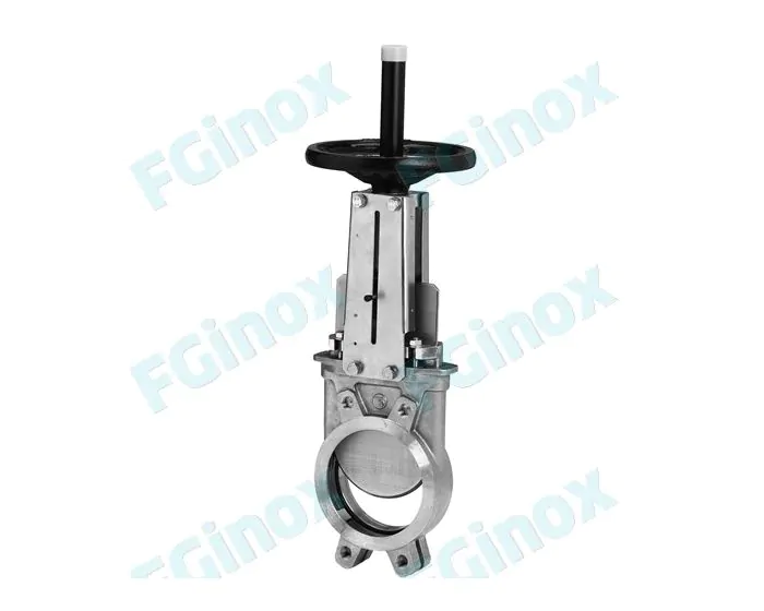 Vanne guillotine Inox PN10 Pelle traversante