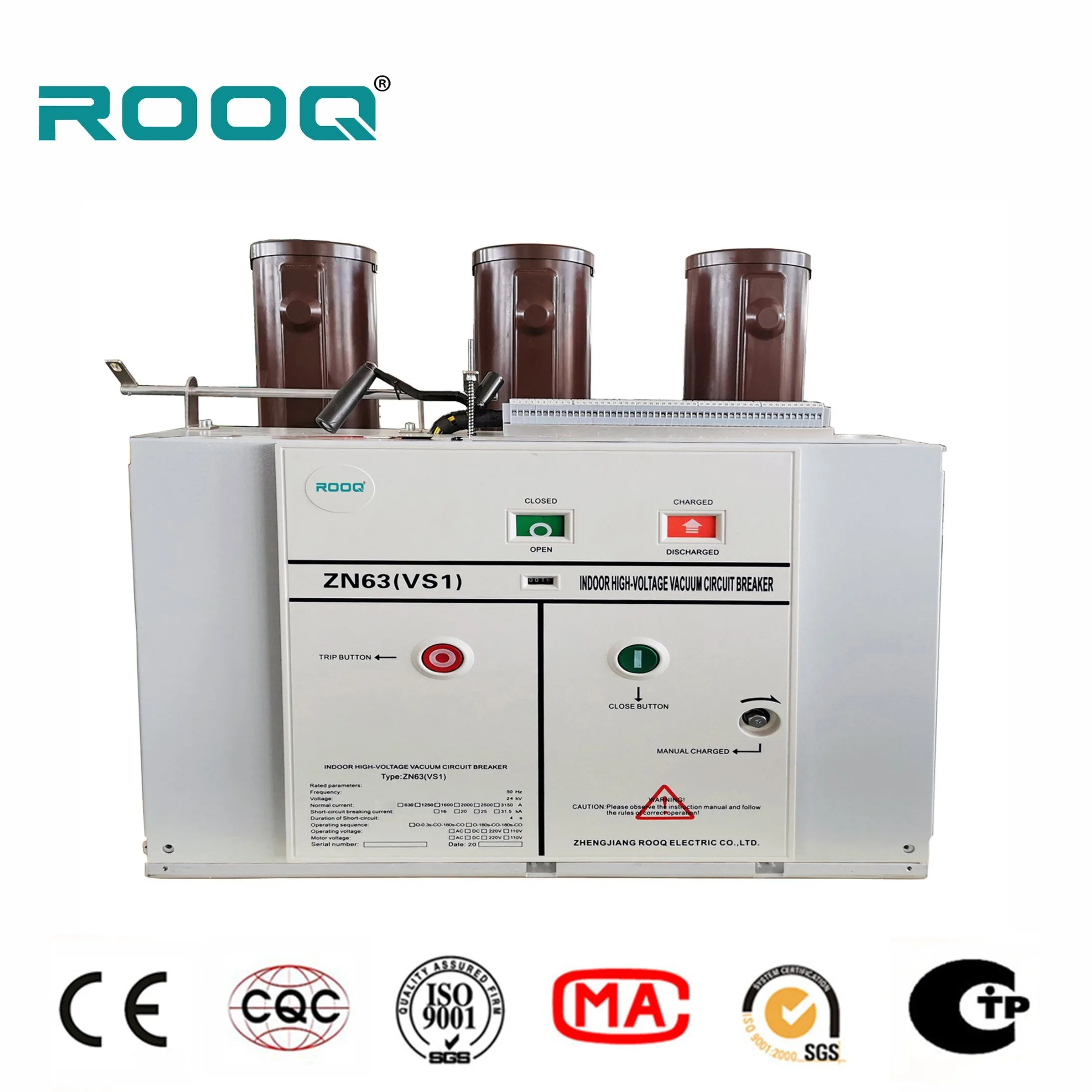 Rooq 10kv 4000A Haute Tension à Vide Disjoncteur