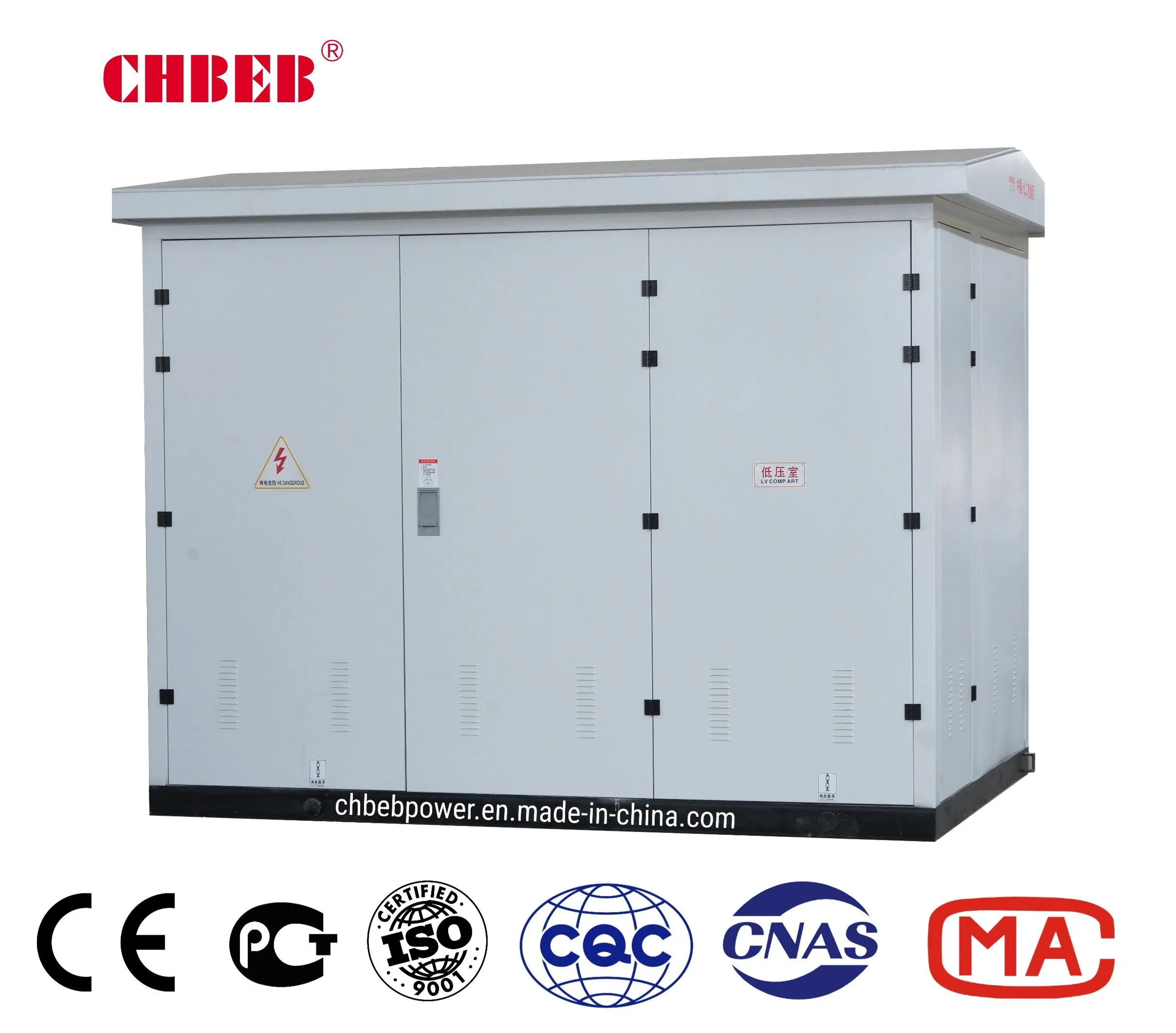 Compact de Type Coffret Préfabriqué Combiné Poste de Transformation Extérieur Transformateur
