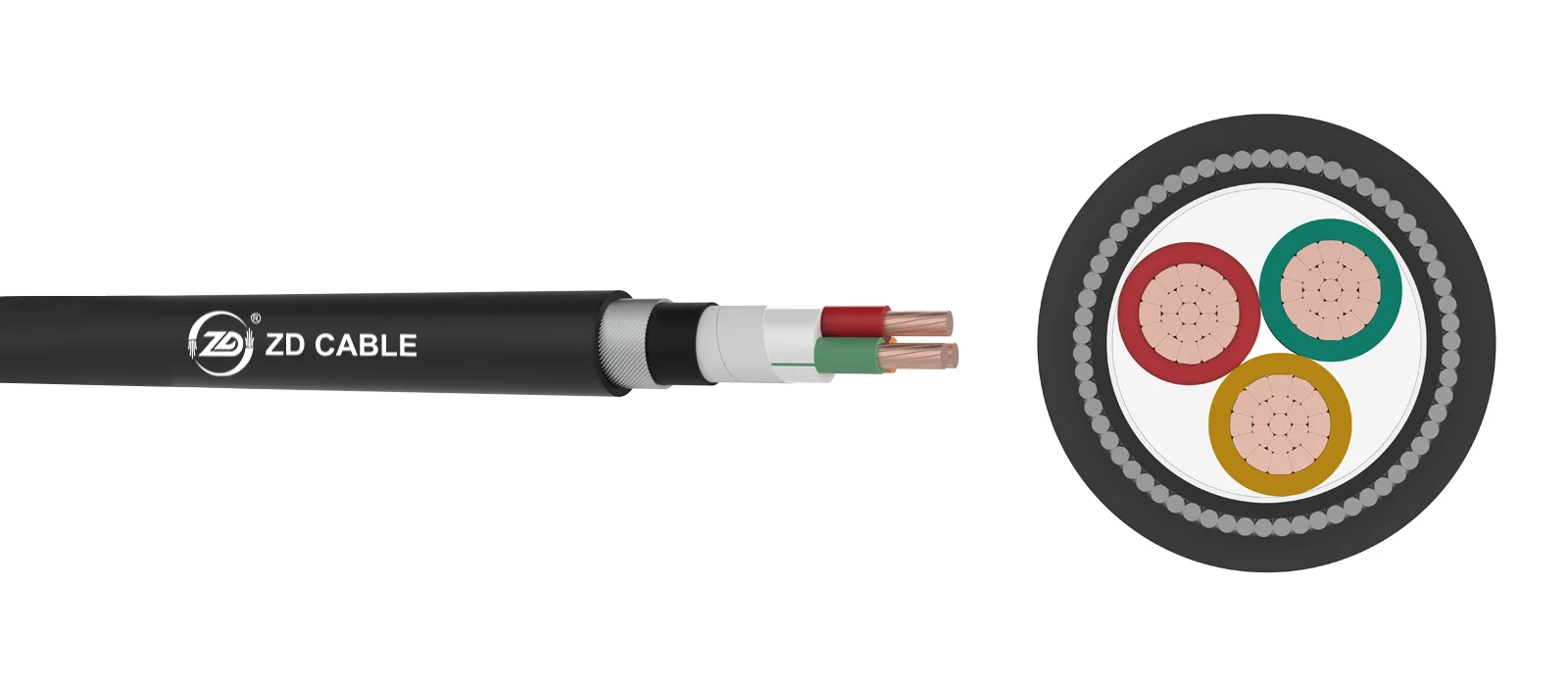 (N2XRY) YJV72 Cu/XLPE/SWA/PVC Multipolaire