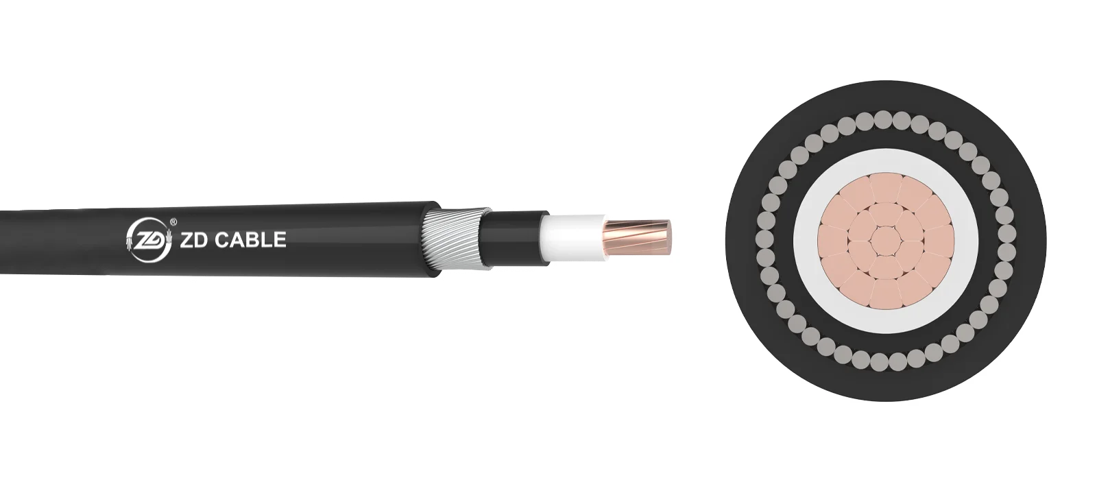 (N2XRY) YJV72 Cu/XLPE/SWA/PVC Unipolaire