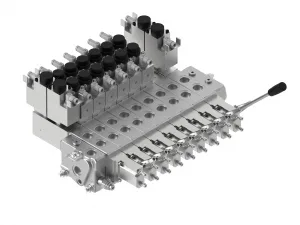 Vannes de commande directionnelles monobloc et vannes sectionnelles vannes sectionnelles vanne proportionnelle post-compensée (possibilité de réaliser une version à sécurité intrinsèque) type IWREM12 